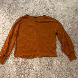 Brown/dark burnt orange top worn once
